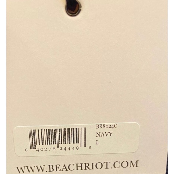 Beach Riot Navy Bikini Bottom - Picture 4 of 6